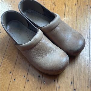 Brown Leather Dansko Clogs